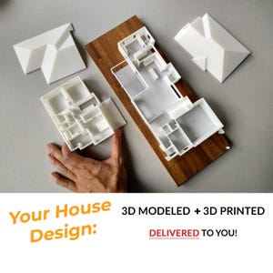 Aangepast 3D-model en afdruk van je huisontwerp