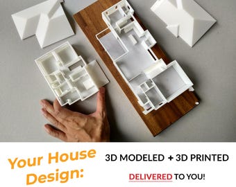 Custom 3D Printed Architectural Scale Model – House or Building Miniature