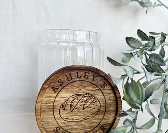 Personalized Sourdough Starter Jar, Bread Making, Homesteading, Custom Housewarming Gift,