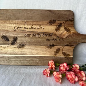 Gift for Her, Cutting Board , Christian Wedding Gift, Housewarming Gift, Bible Verse, Scripture, Religious Gift, Charcuterie Board,