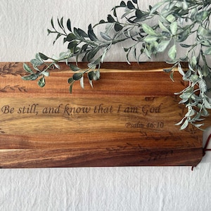 Gift for Her, Cutting Board , Christian Wedding Gift, Housewarming Gift, Bible Verse, Scripture, Religious Gift, Charcuterie Board