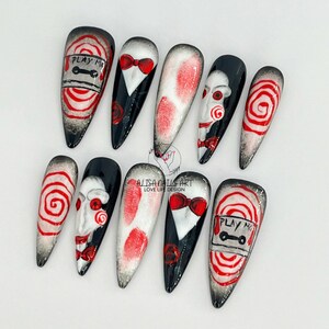 Witches Fake Nails Press on Halloween Accessory main image 1