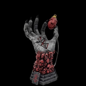 Berserk Hand of God Resin Statue & Behelit Egg Necklace: Anime Manga Collectible
