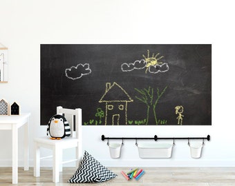 Chalkboard Wall Decal, Chalkboard Wall Sticker,  Playroom Wall Decal, Kids Room Decor, Kids Room Wall Decor, Blackboard Wall Sticker