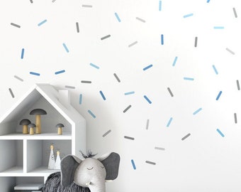 Confetti Wall Decal, Confetti Pattern Wall Decal, Sprinkles Wall Decal Sticker, Confetti Wall Decor for Kids Room