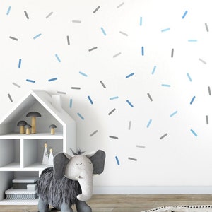 Confetti Wall Decal, Sprinkles Wall Sticker, Confetti Pattern Wall Decal, Confetti Wall Decor, Kids Room Nursery Wall Decals image 2