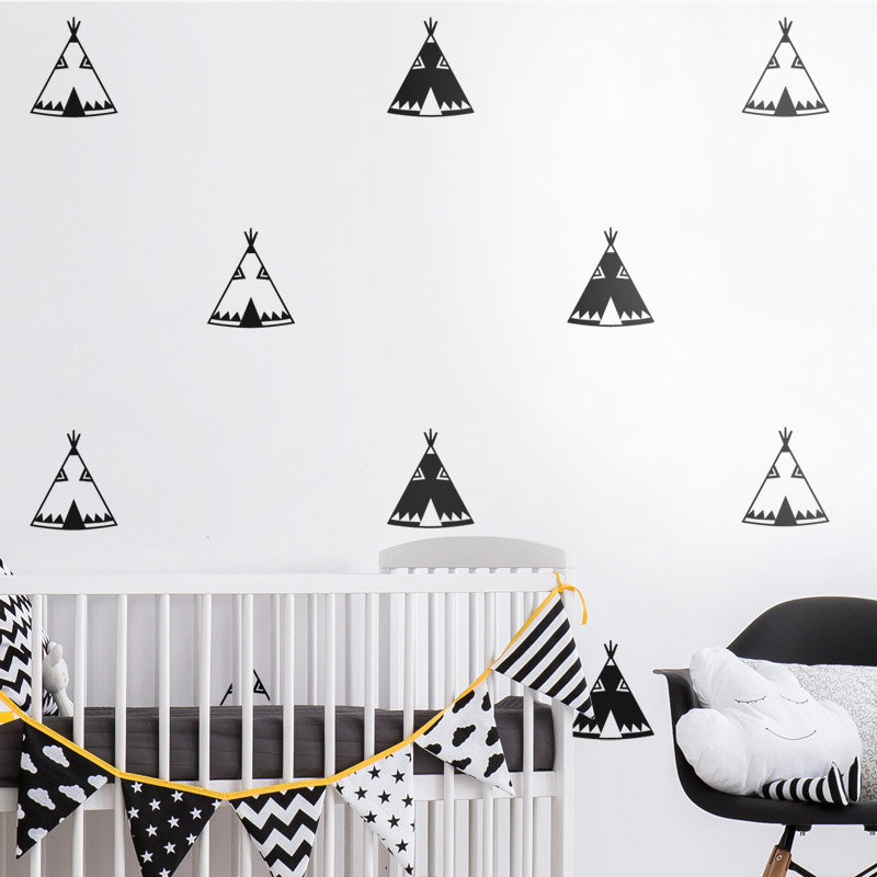 Teepee Wall Decal Teepee Wall Sticker Teepee Pattern Wall | Etsy