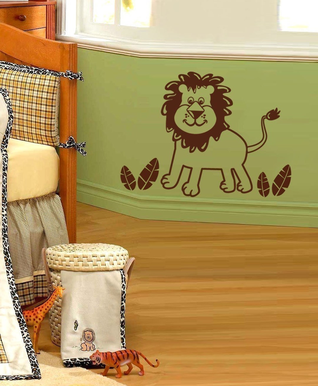 Lion Wall Decal, Little Jungle Lion Vinyl Wall Decal for Kids, Jungle ...