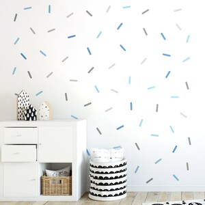 Confetti Wall Decal, Sprinkles Wall Sticker, Confetti Pattern Wall Decal, Confetti Wall Decor, Kids Room Nursery Wall Decals image 4