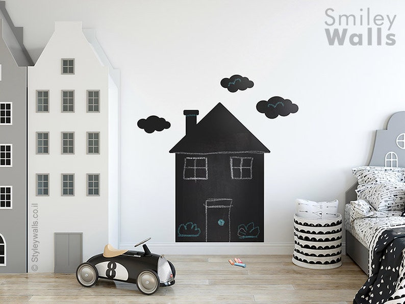 House Chalkboard Wall Decal House Chalkboard Wall Decal Etsy