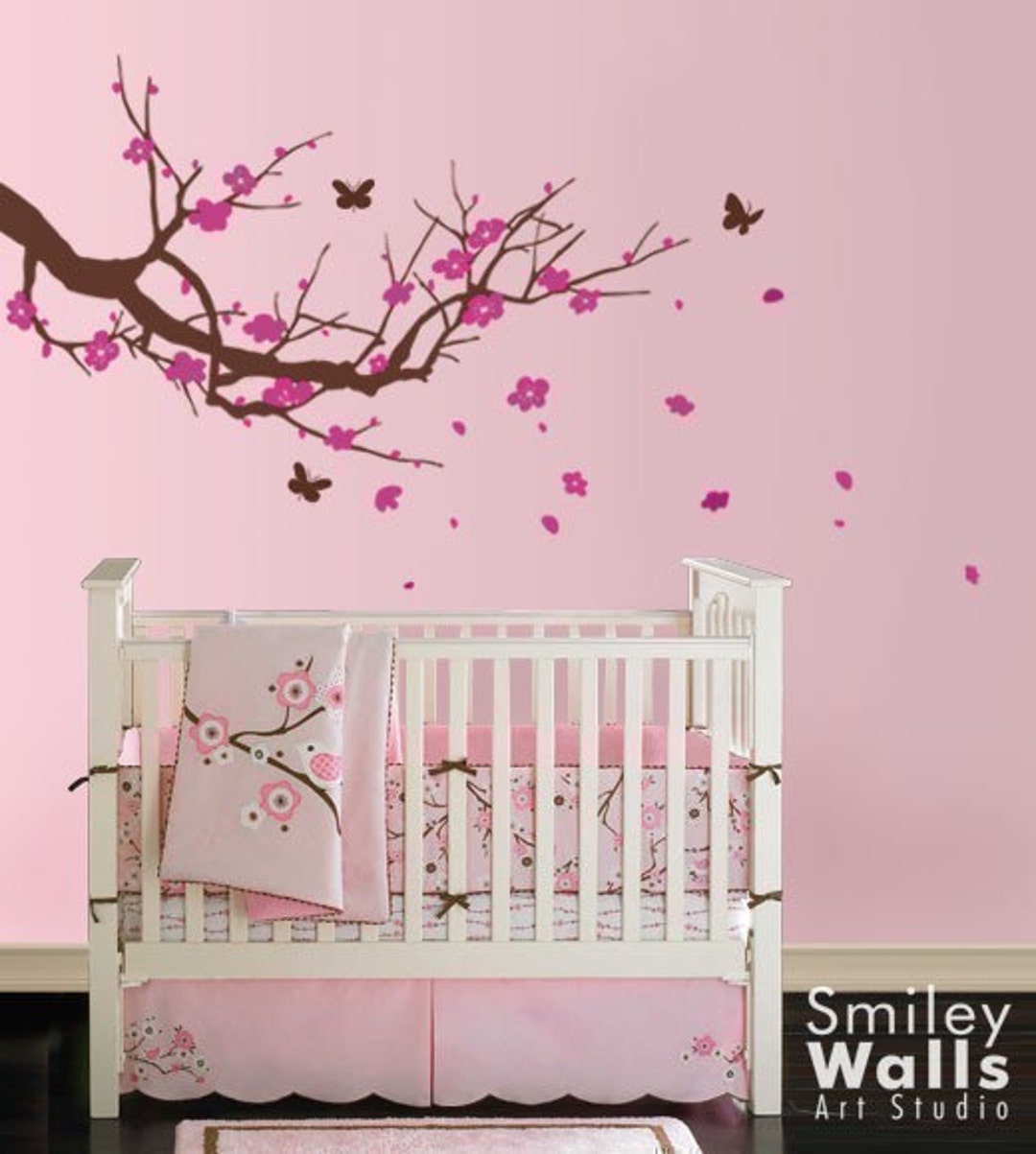 Cherry Blossom Branch Wall Decal Cherry Blossom Tree With Etsy