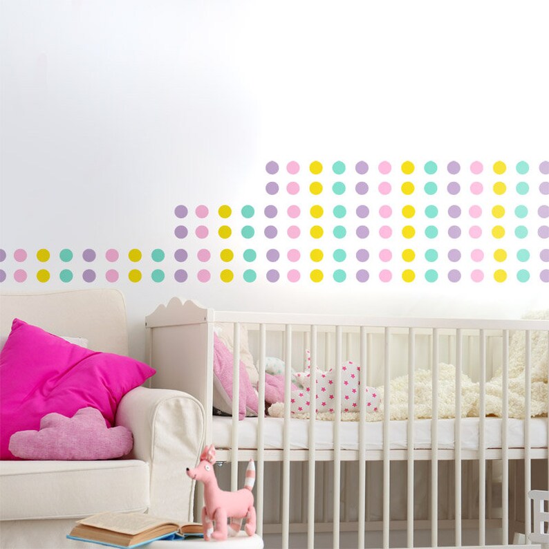 Polka Dots Wall Decal Dots Wall Decal Confetti Wall Sticker Etsy