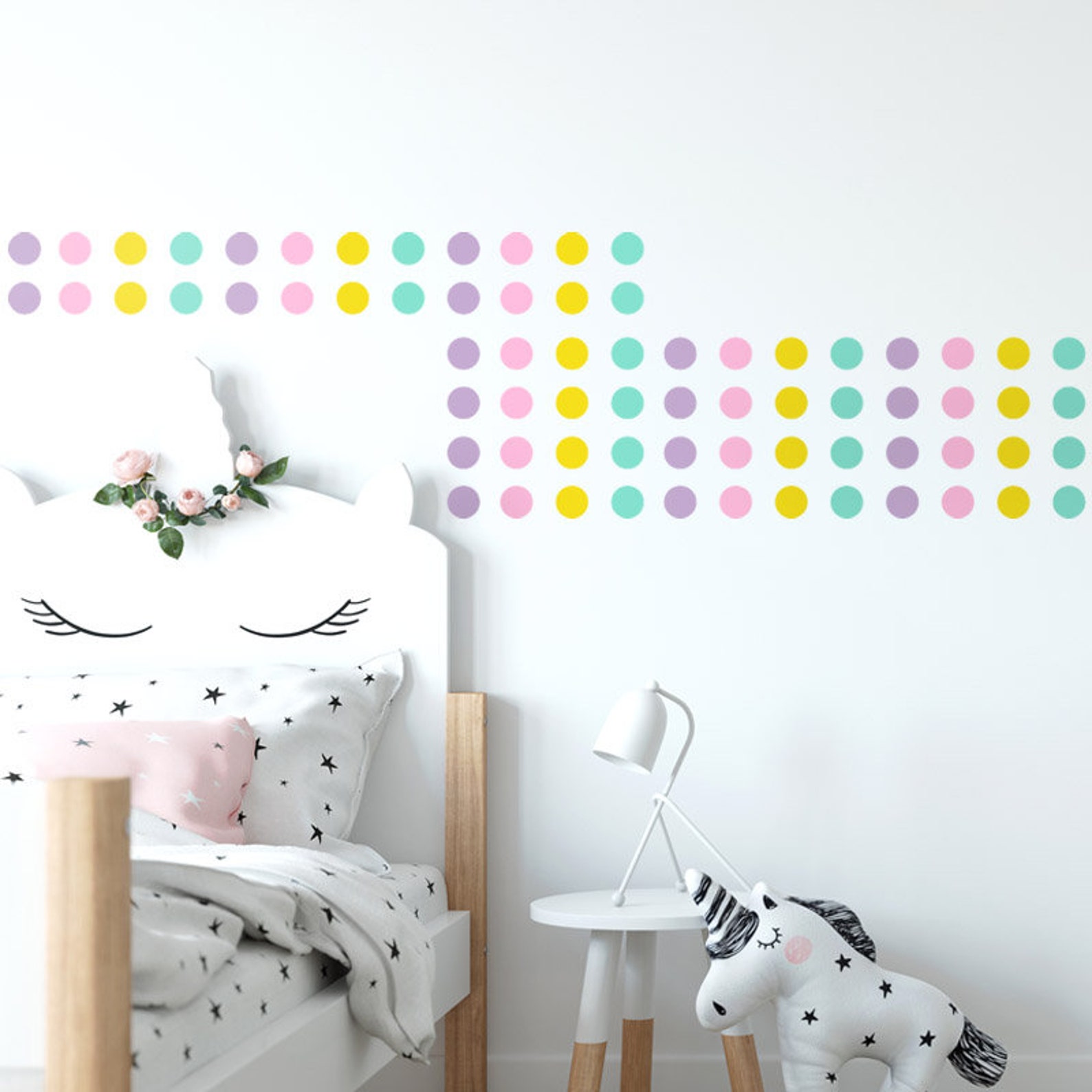Polka Dots Wall Decal Dots Wall Decal Confetti Wall Sticker Etsy