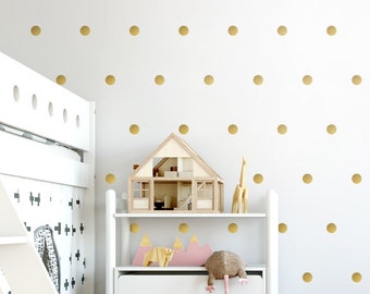 Gold Polka Dots Wall Decal, Silver Dots Wall Decal, Confetti Wall Sticker, Gold or Silver Dots Pattern Wall Decal, Dots Wall Decor