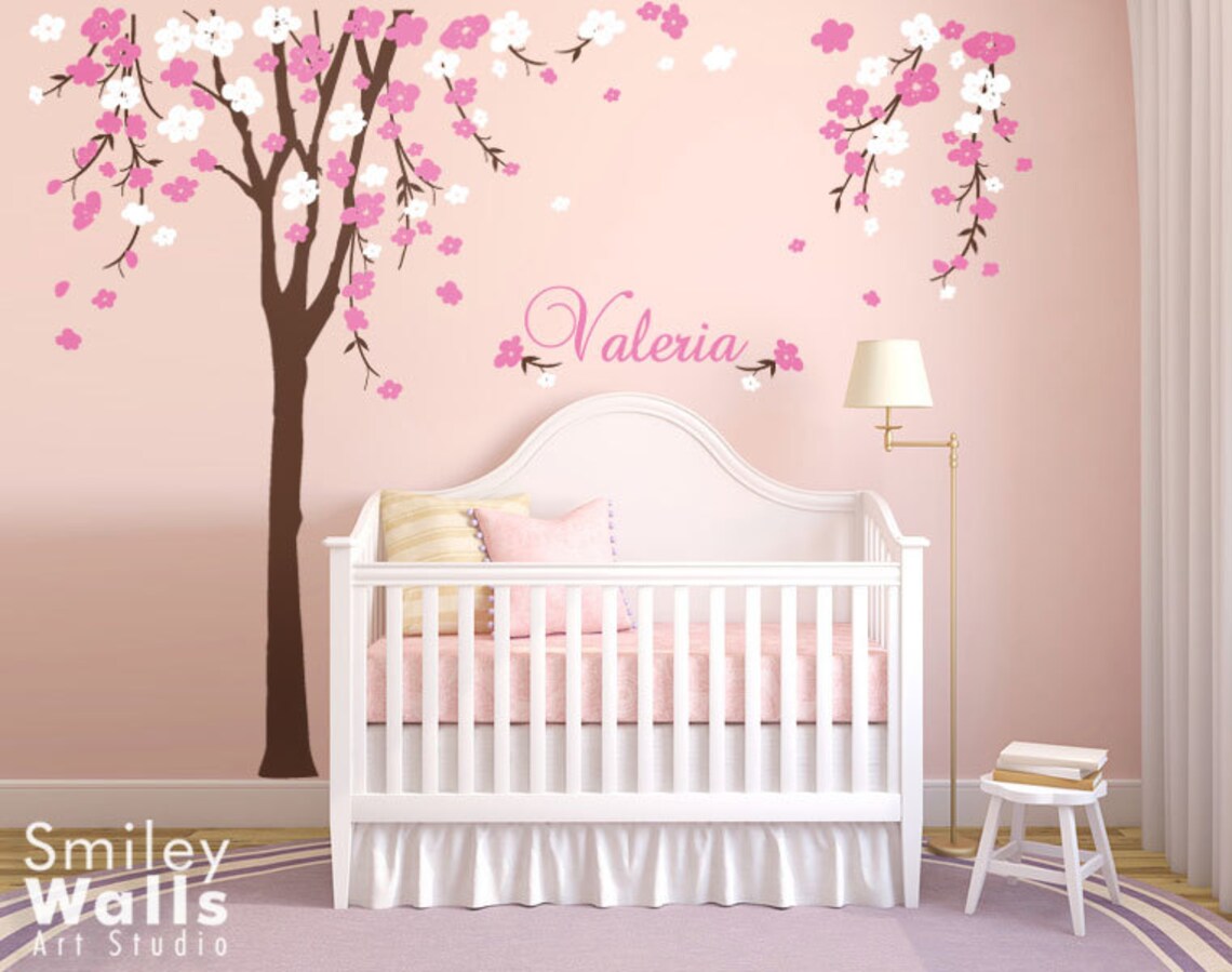 Cherry Blossom Tree Wall Decal Cherry Blossom Wall Decal Etsy