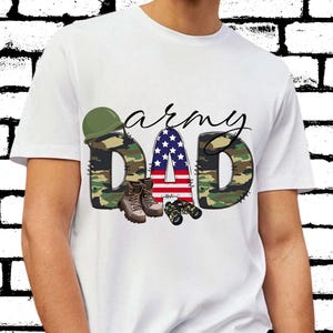 Army Dad Shirt, Father Day Sweatshirt, Military Dad Gift, Camo Army Boots American Flag T-Shirt, Veteran Dad Tee, Proud Army Father Apparel