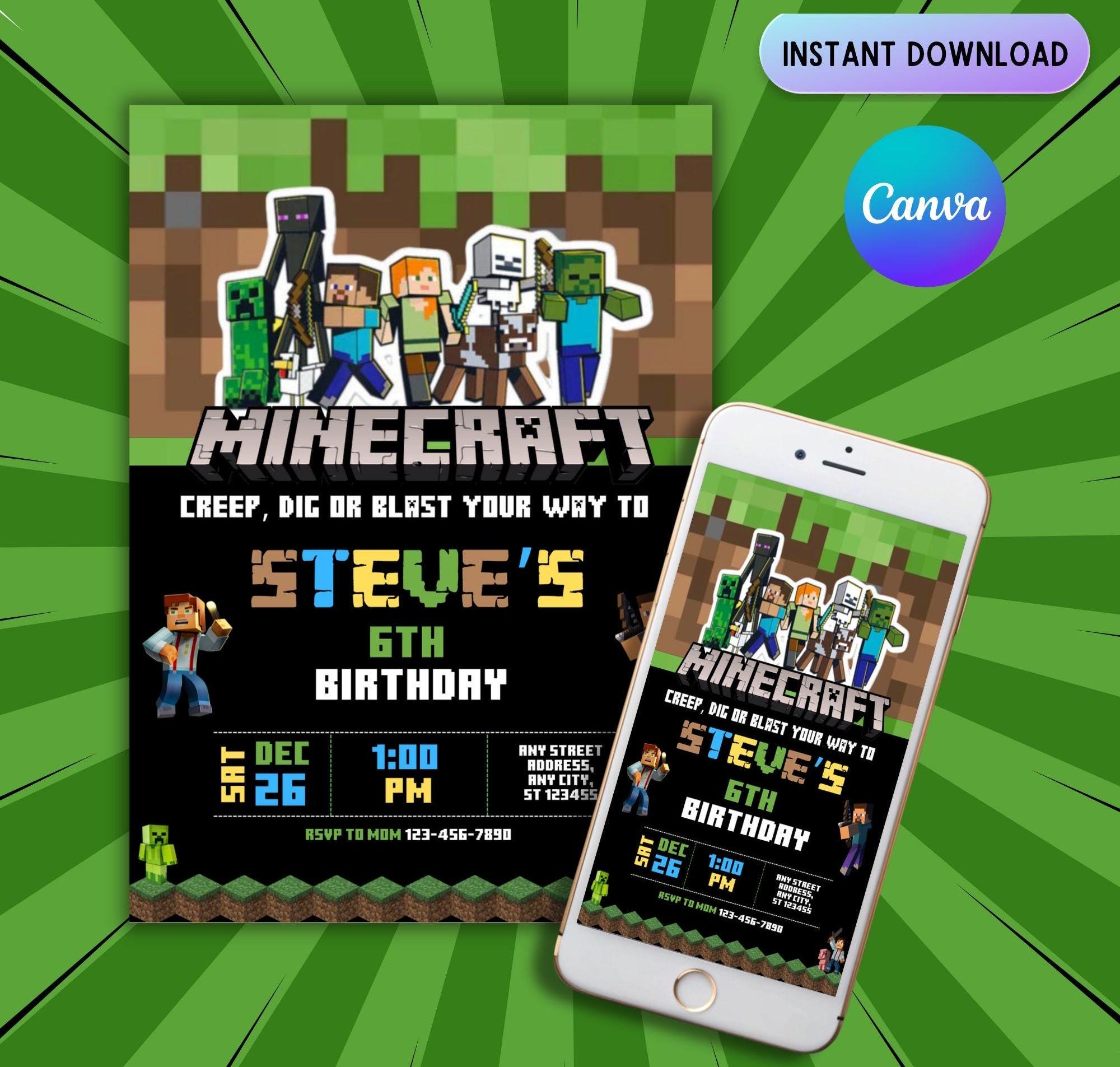 Minecraft Editable Template (Repeat)