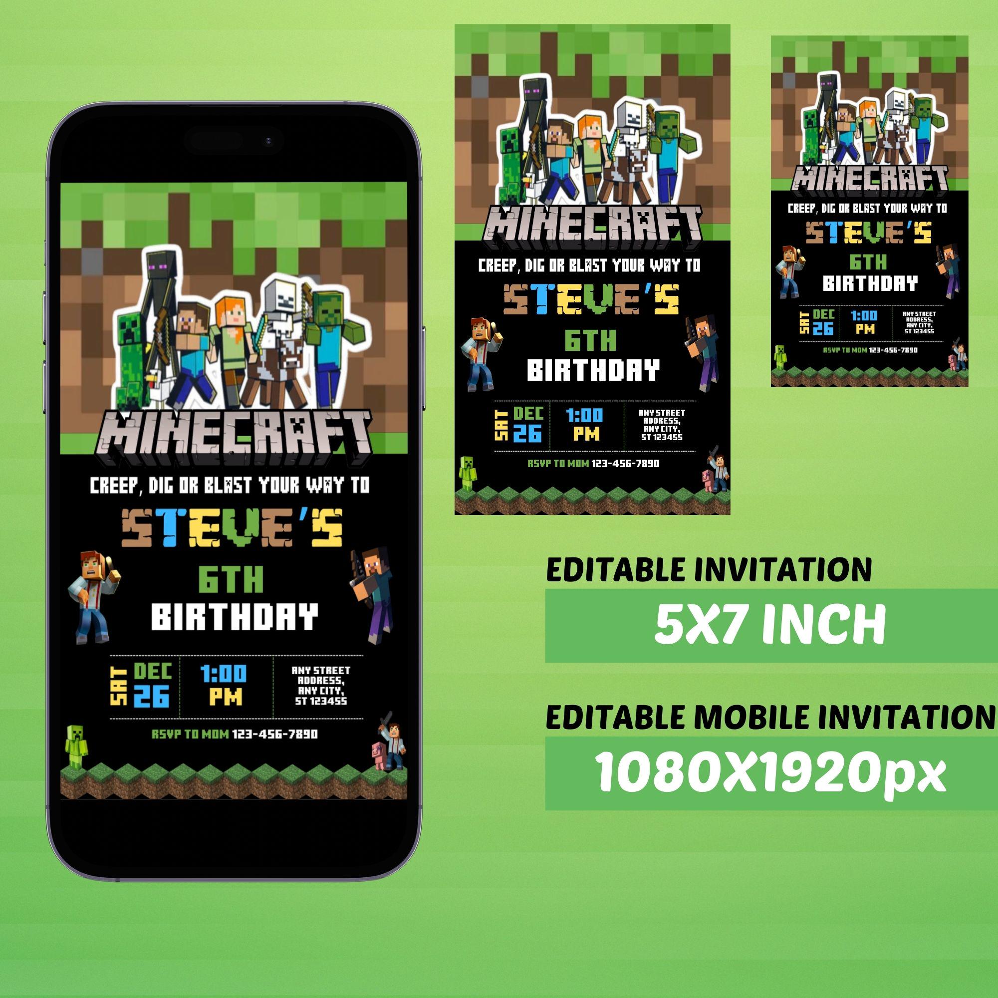 Minecraft Editable Template (Repeat)