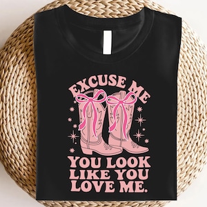 Excuse Me You Look Like You Love Me Svg Png, Valentine&#39;s Day Png, Valentine Coquette Bow Svg, Funny Music Valentine Svg, Valentine Love XOXO