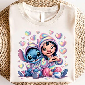 Disney Lilo And Stitch Shirt, Stitch Shirt, Lilo & Stitch Movie 2025 Shirt, Disney Birthday Gifts, Disney Friend Tee, Disney Blue Monster