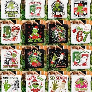 Geen Guy Bruh Christmas PNG Bundle, Funny Christmas Meme SIX Seven Png Bundle, 67 Xmas Png Bundle For Shirt,Santa Say 67 Clipart Sublimation
