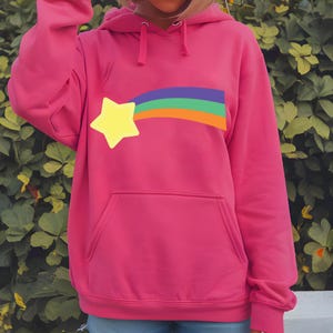 Rainbow Shooting Star Svg Png, Mabel Rainbow Star Sweatshirt for Cartoon Fans, Colorful Star Design Cricut File, Trendy Perfect Gift for Her