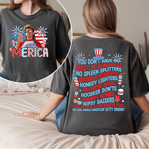 David Spade 4th of July Fourth Shirt, Joe Dirt 4th of July Tee, Independence Day, David Spade Movie Shirt, Funny Distressed American Flag