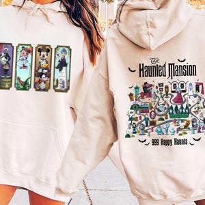 Comfort Colors The Haunted Mansion Shirt, Mickey And Friends Shirt, Madam Leota Hitchhiking Ghosts, Disneyland Halloween Gothic Family Shirt