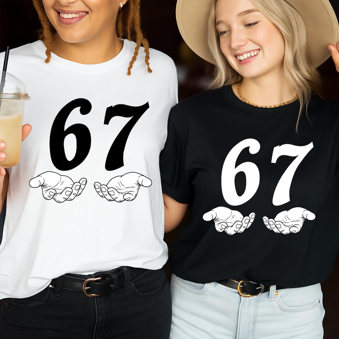 Six Seven 6 7 Meme Funny Hands SVG PNG Bundle, Sports Gift, Viral ...