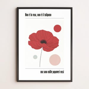 La guerra di Piero – Fabrizio De André | Poster minimal illustrato | Stampa d’arte canzone | Arte da parete musica italiana