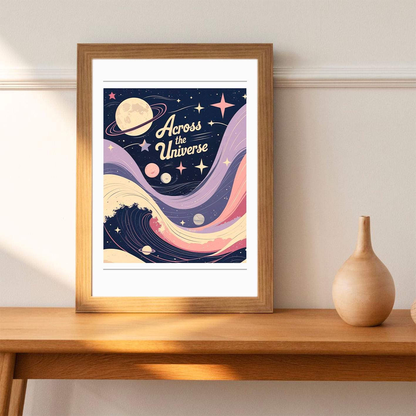Across the Universe – the Beatles | Abstract Dream Music Poster