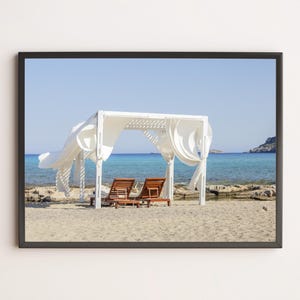 Fotografia del mare –  Rodi, Grecia | Poster, Arte da parete, Decorazione parete | Spiaggia, Costiera, Paesaggio