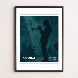So What – Stampa d’arte ispirata a Miles Davis Poster Arte musicale Arte da parete
