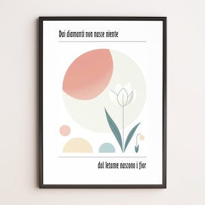 Via del Campo – Fabrizio De André | Poster illustrato minimal | Stampa d’arte cantautore | Arte da parete musical