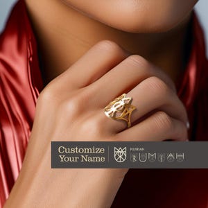 Custom Name Logo Ring Name Ring Special Jewelry Valentine&#39;s Day Gift for him gifts for her Couple Gift Special Gift for Confession of Love