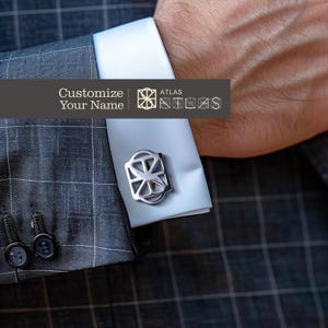 Gemelos con logotipo y nombre personalizados: elegante regalo para padrinos de boda, regalo de boda perfecto para novios y padrinos de boda, oferta de Black Friday, regalo para él