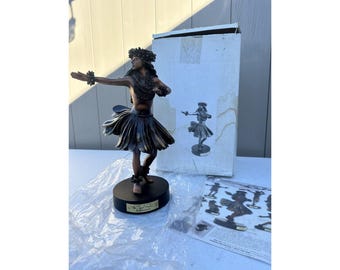 Kim Taylor Reece Kilohinani Hula Girl Figurine Statue w Box + Paper RARE B