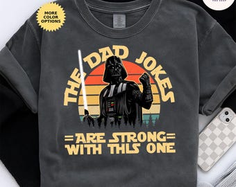 Father&#39;s Day Shirt with Kids’ Names, Space Dad Tee, Custom Star Wars Character T-Shirt, Trendy Shirt, Gift for Dad & Son, Gift Trendy