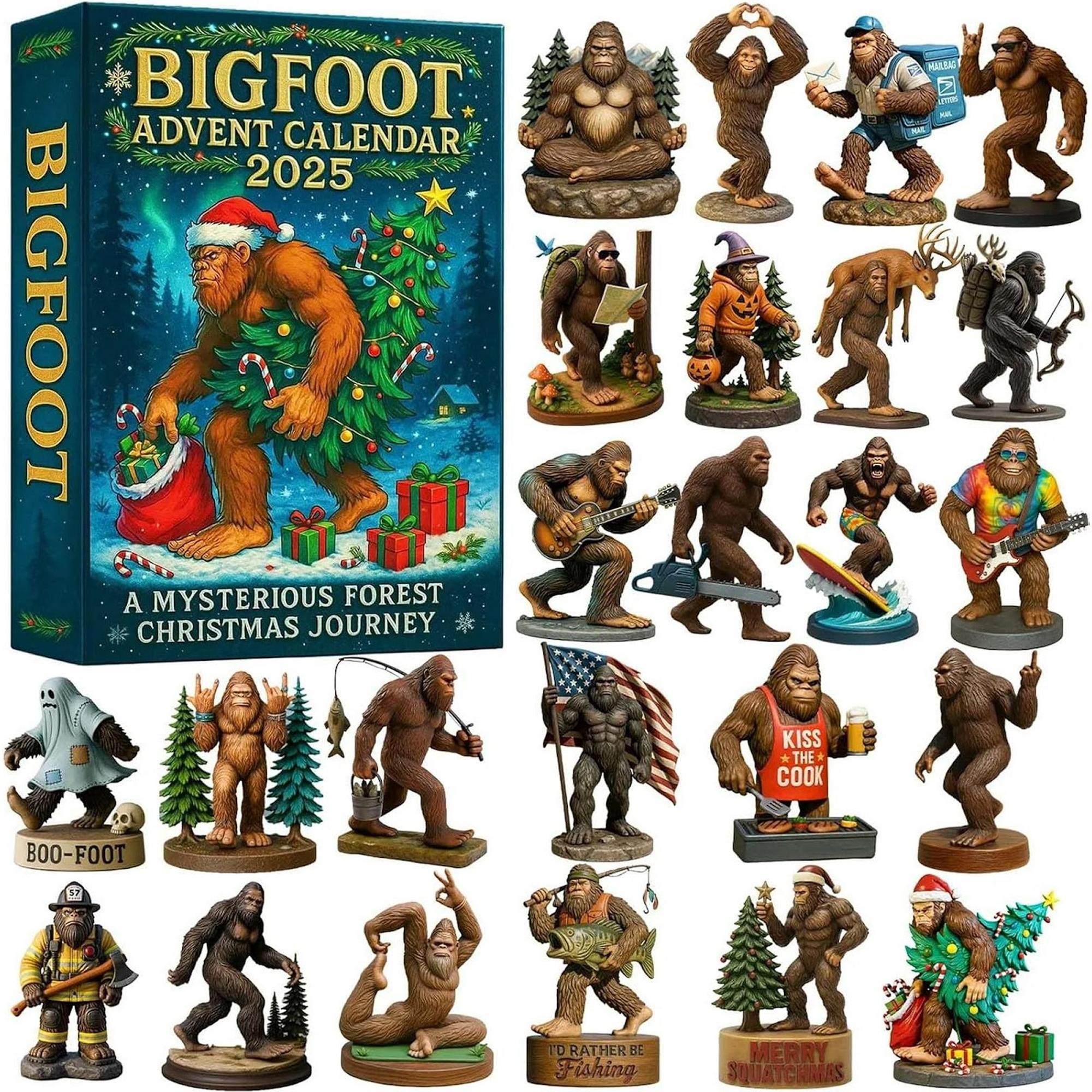 Discover Bigfoot Advent Calendar 2025, Bigfoot blind box, Advent Countdown Blind Box Christmas Decoration, Christmas Gift, Gift for Kids