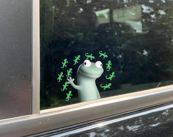 Lizard Meme Sticker, Lizard Lizard Lizard Decal, Funny TikTok Lizard Vinyl, Cute Gecko Sticker, Funny Reptile Sticker, Meme Car Decal