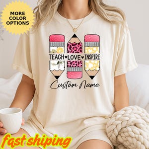 Custom Teacher Shirt, Teacher Appreciation Tee, Back to School Shirt, Gift For Teacher, First Day of School Shirt, Teacher Name Shirt