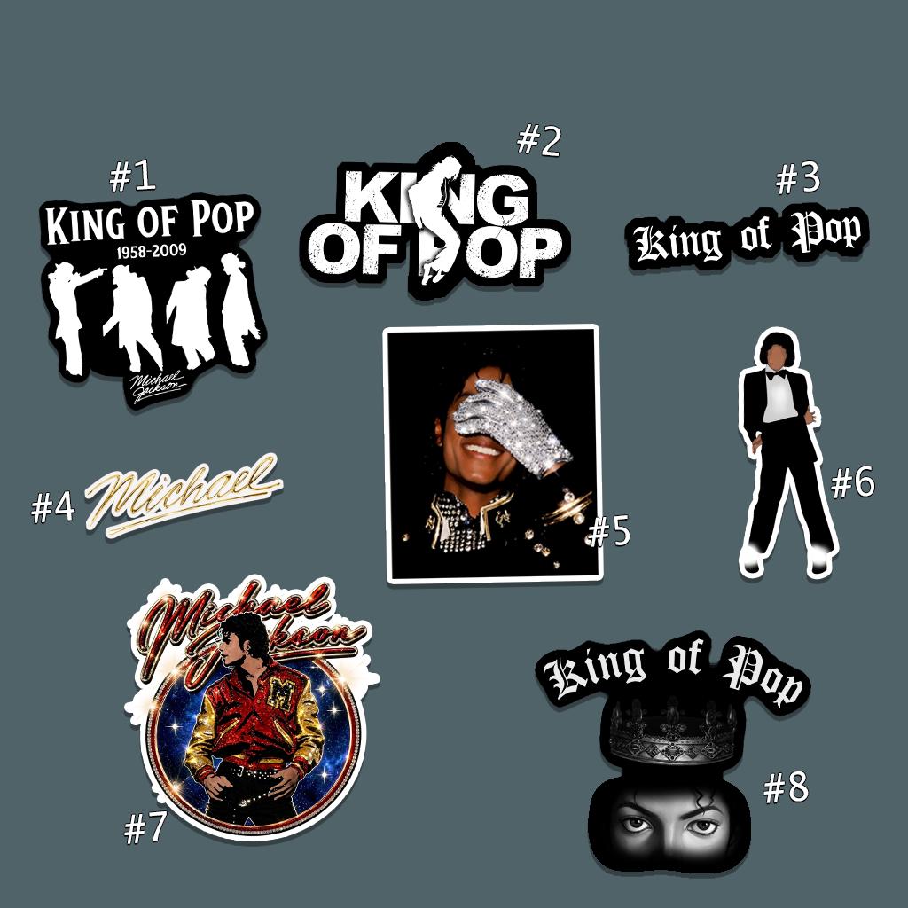 Michael Jackson Sticker Set, Sticker Vinyl, Waterproof, Gift for Fan ...