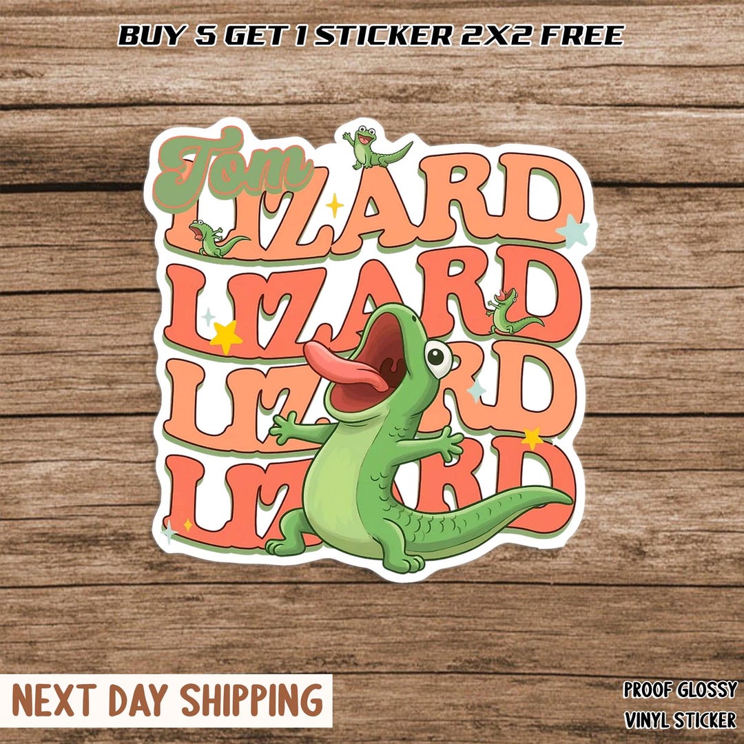 Lable Lizard Lizard Lizard Lizard Die Cut Sticker, Vinyl Stickers, Pinterest ...