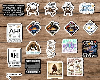 10-100pcs Project Hail Mary Vinyl Sticker, Waterproof Laptop Decal, Space Art Car Sticker