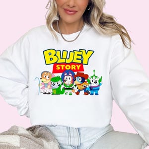 Blue Story Shirt Sweatshirt Toy Story Blue Dog Shirt Blue Dog Fan Shirt Toddler Cartoon Sweatshirt Blue and Friends Shirt Blue Toy story Tee