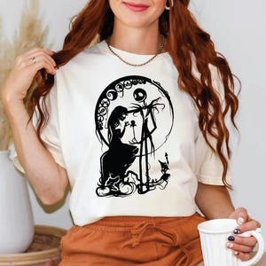 Halloween Jack And Sally shirt Valentine Sweater Girlfriend shirt Gift For Her Jack And Sally Shirt Halloween Nightmare Shirt