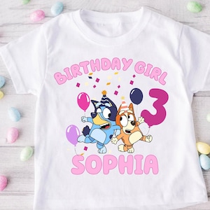 Blue Custom Birthday Girl Boy Shirt Custom Shirt Birthday Girl Tee Birthday Boy Blue Shirt Birthday Party Shirt Funny Shirt Toddler Shirt