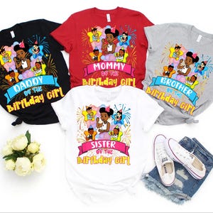 Gracies Corner Custom Birthday Girl Shirt Gracie&#39;s Family Matching Birthday Shirt Birthday Squad Shirt Mommy Daddy of Birthday Girl Shirt