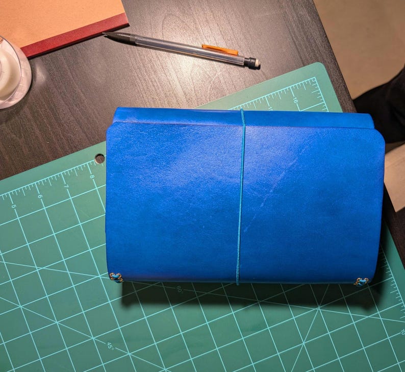 Leather Trifold Journal / Manifestation Journal / Grimoire image 18