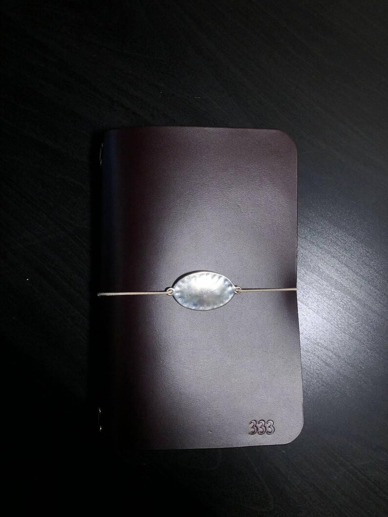 Leather Trifold Journal / Manifestation Journal / Grimoire image 14